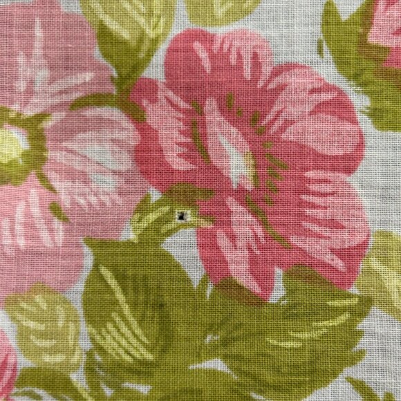 Vintage Tastemaker Mohawk Muslin Floral Sheet Cutter Sewing Fabric Quilt Craft - Picture 13 of 16